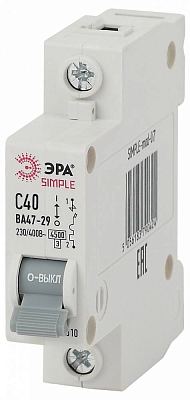 Автоматический выключатель 1P Эра ВА 47-29 SIMPLE-mod-07 400_400_3071263